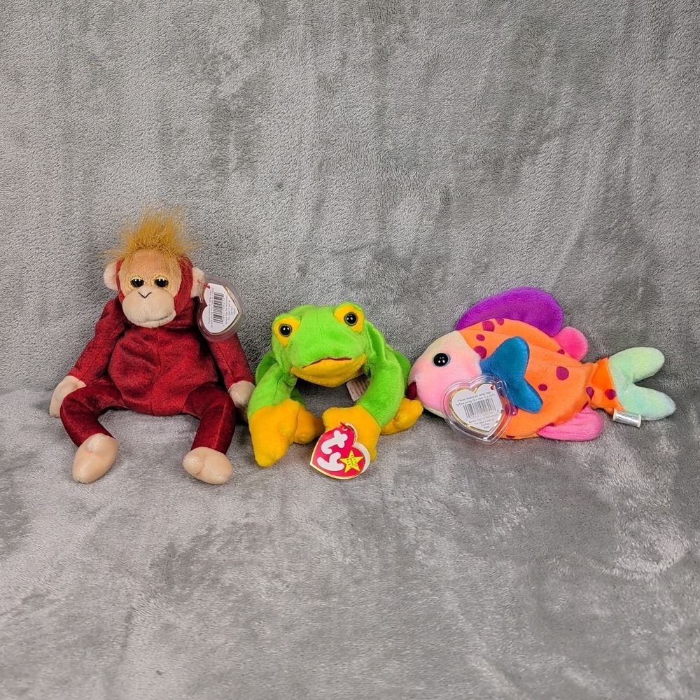 Lot Of 3 Ty Beanie Baby Plushies